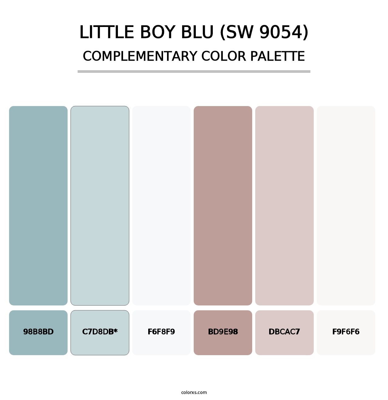 Little Boy Blu (SW 9054) - Complementary Color Palette