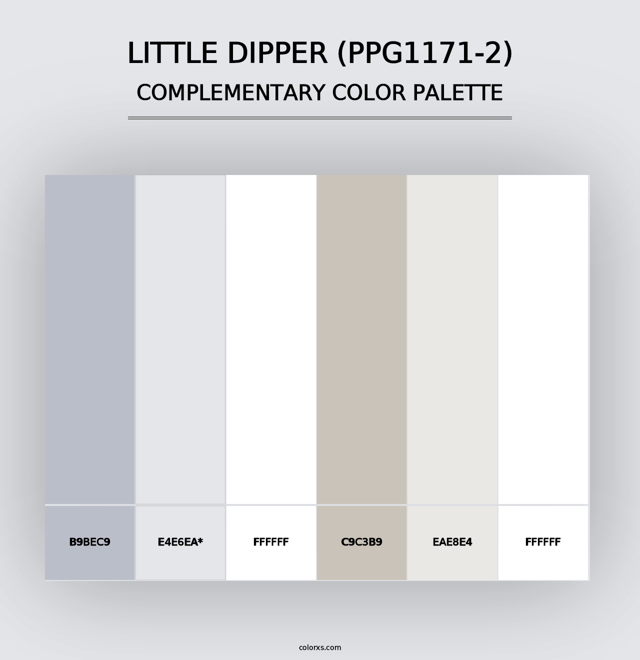 Little Dipper (PPG1171-2) - Complementary Color Palette