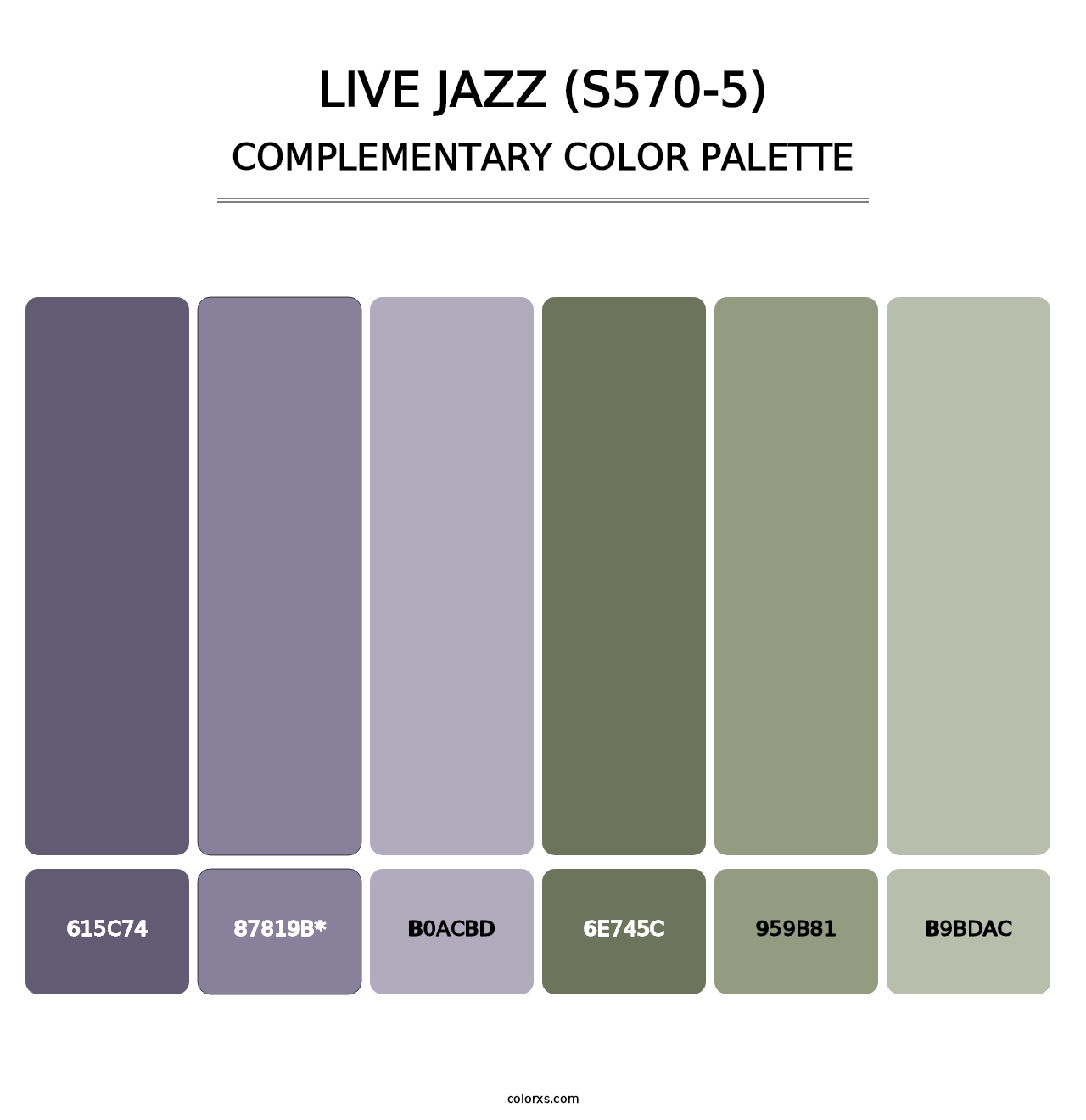 Live Jazz (S570-5) - Complementary Color Palette