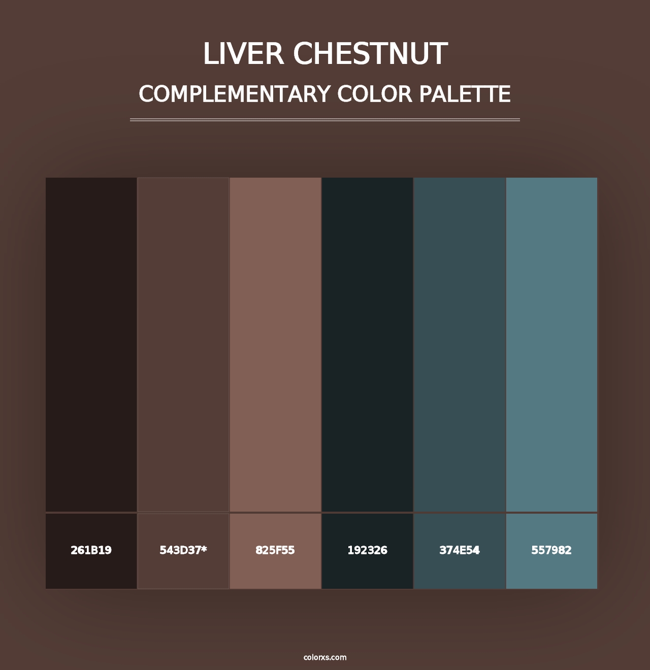 Liver Chestnut - Complementary Color Palette