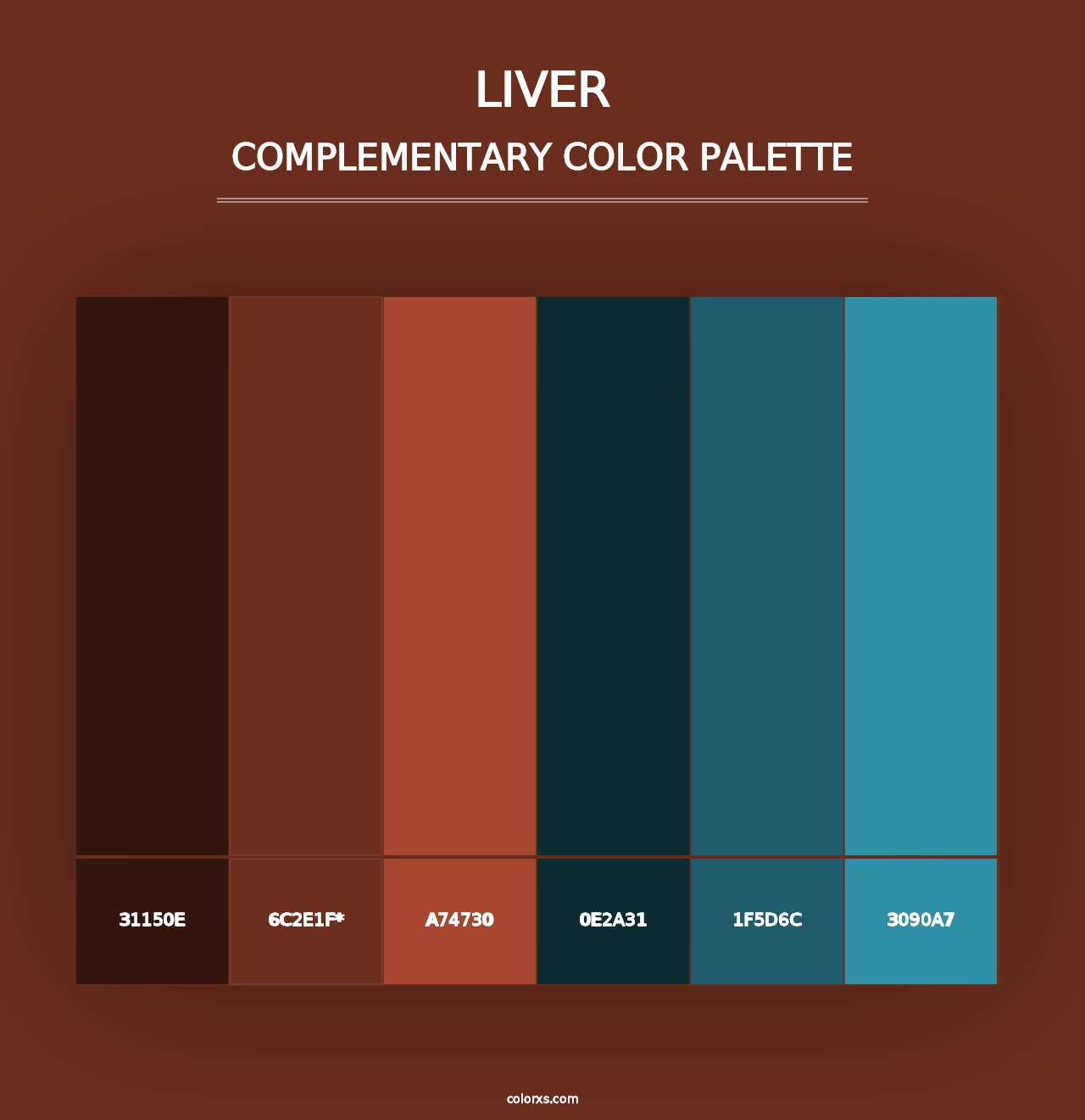 Liver - Complementary Color Palette