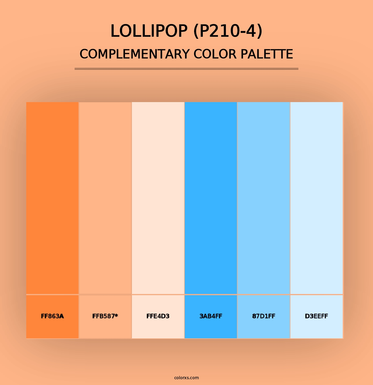 Lollipop (P210-4) - Complementary Color Palette