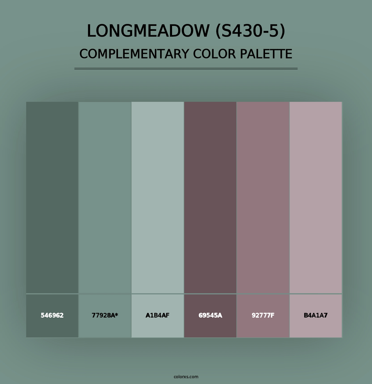 Longmeadow (S430-5) - Complementary Color Palette