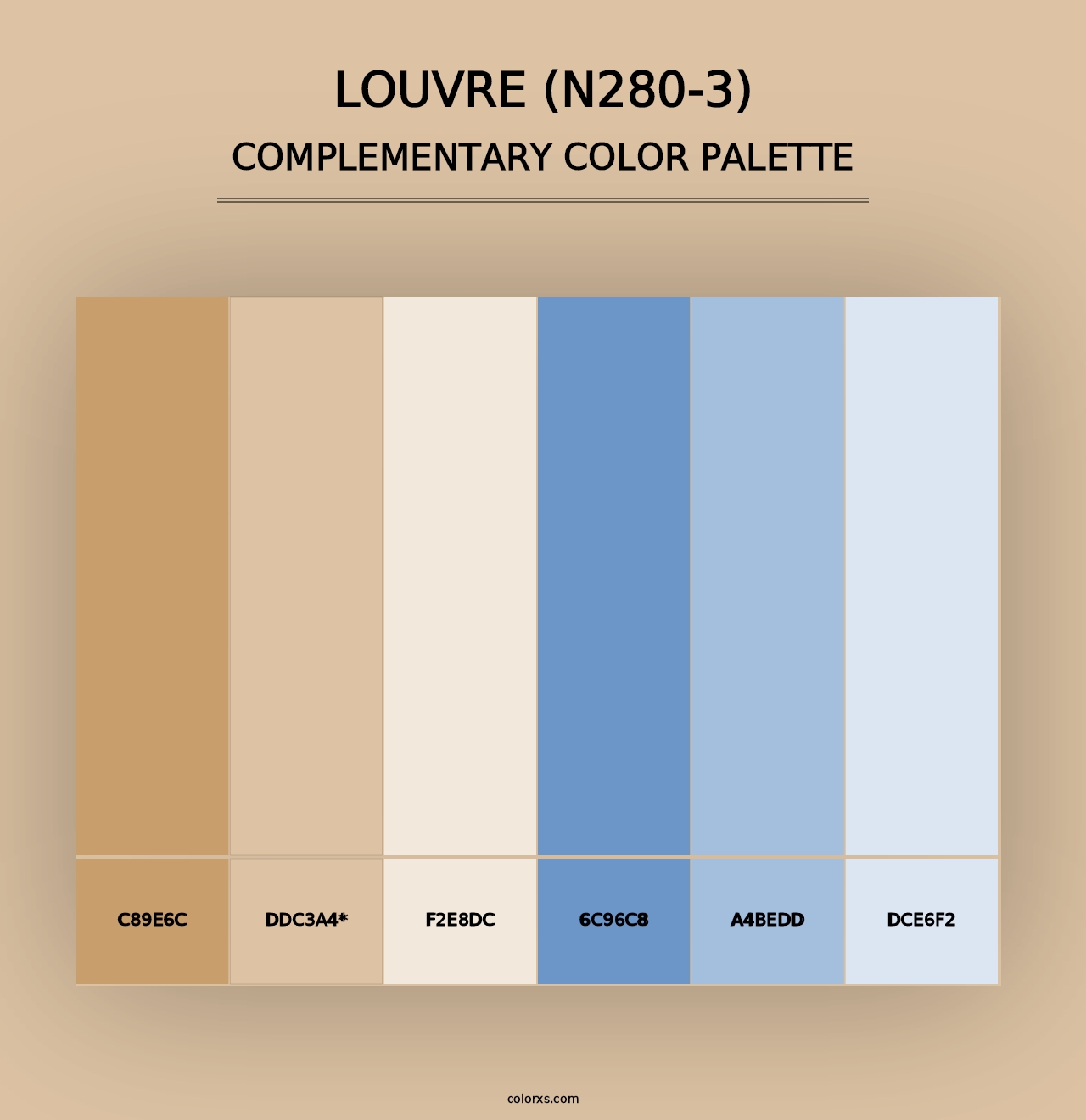 Louvre (N280-3) - Complementary Color Palette