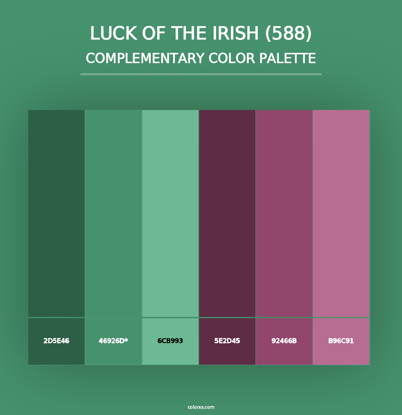 Luck of the Irish (588) - Complementary Color Palette