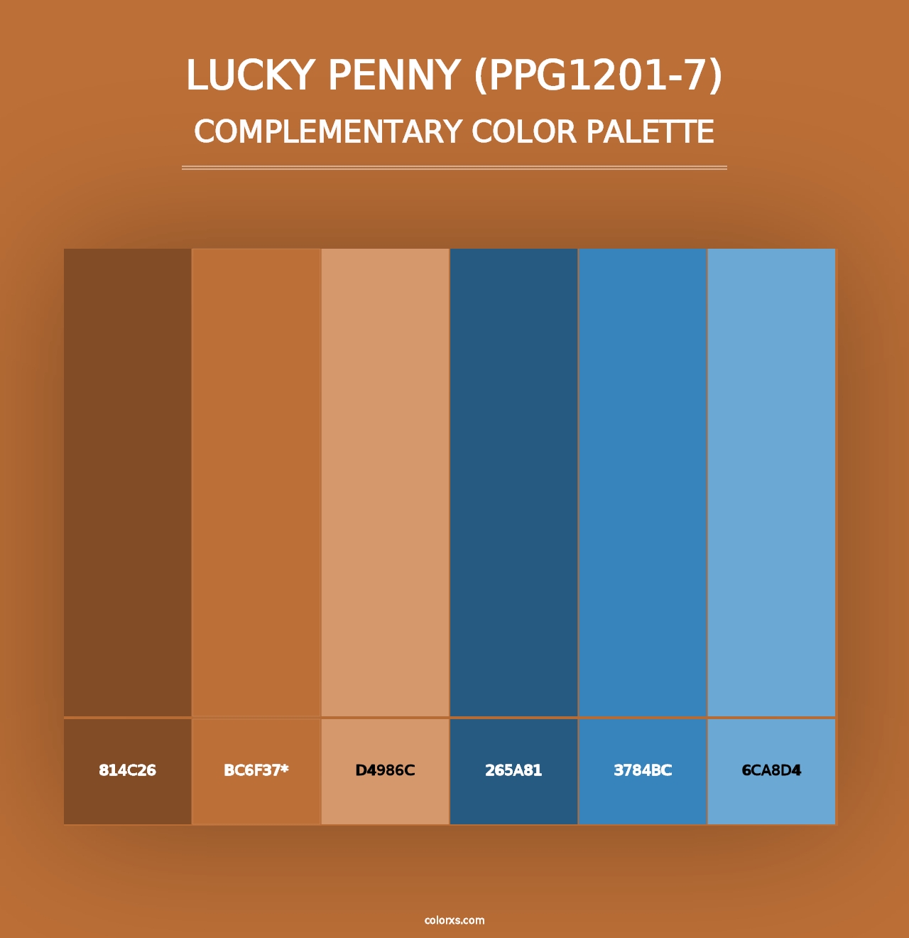 Lucky Penny (PPG1201-7) - Complementary Color Palette