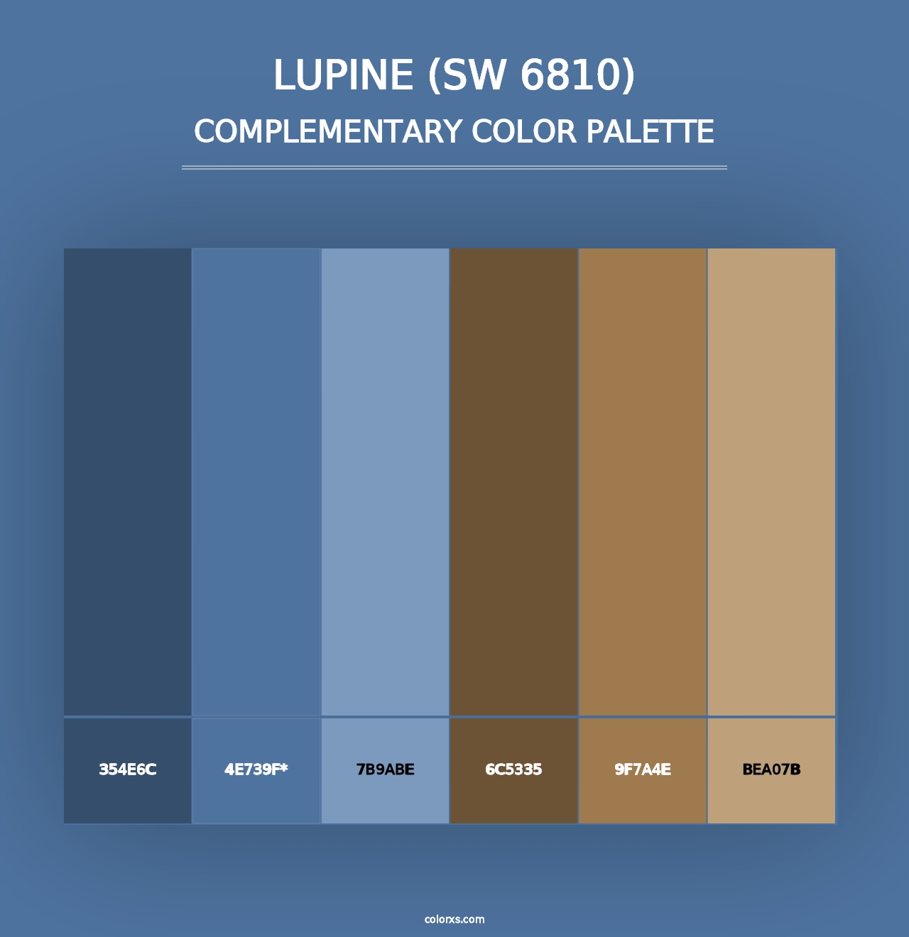 Lupine (SW 6810) - Complementary Color Palette