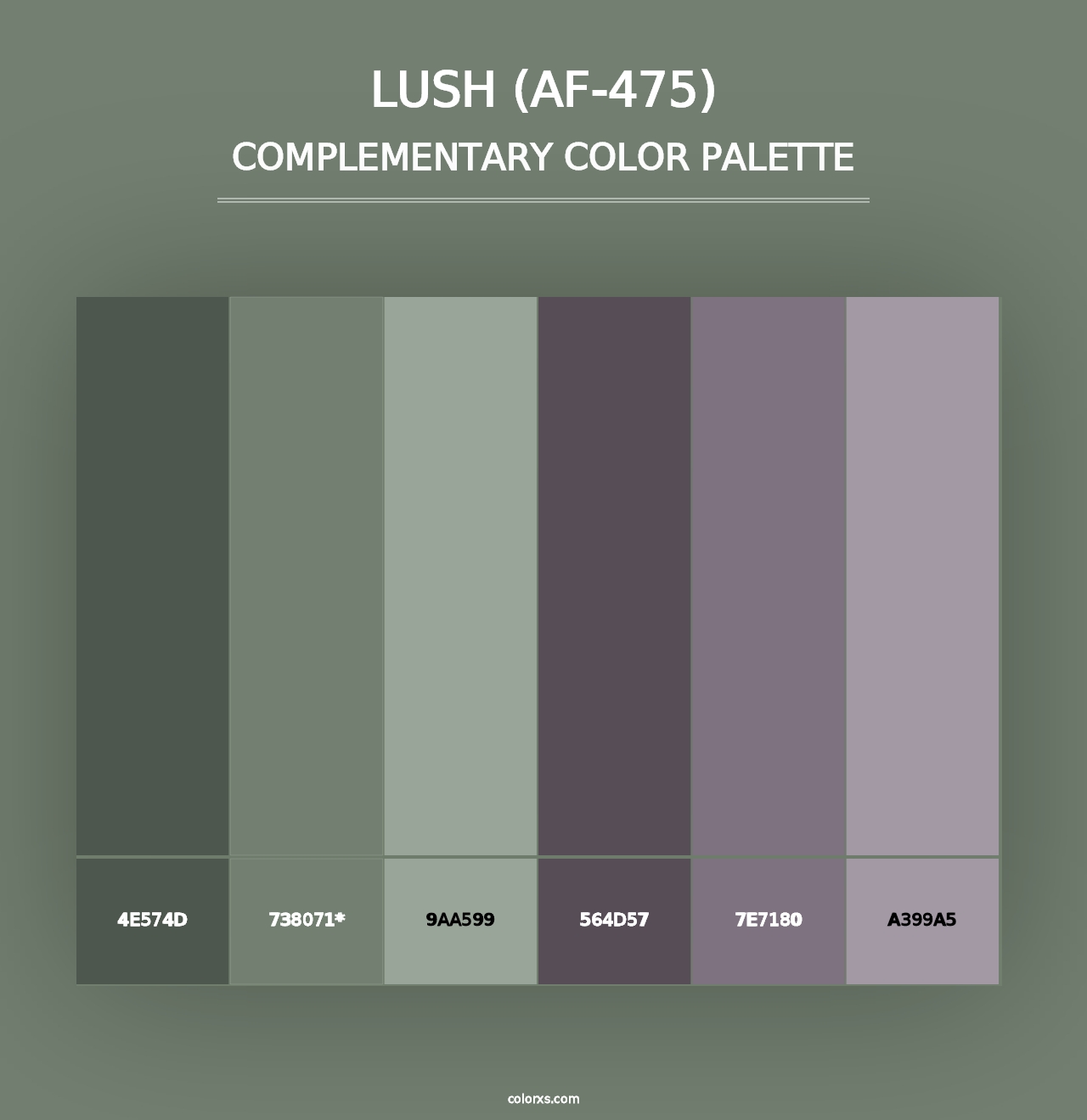 Lush (AF-475) - Complementary Color Palette