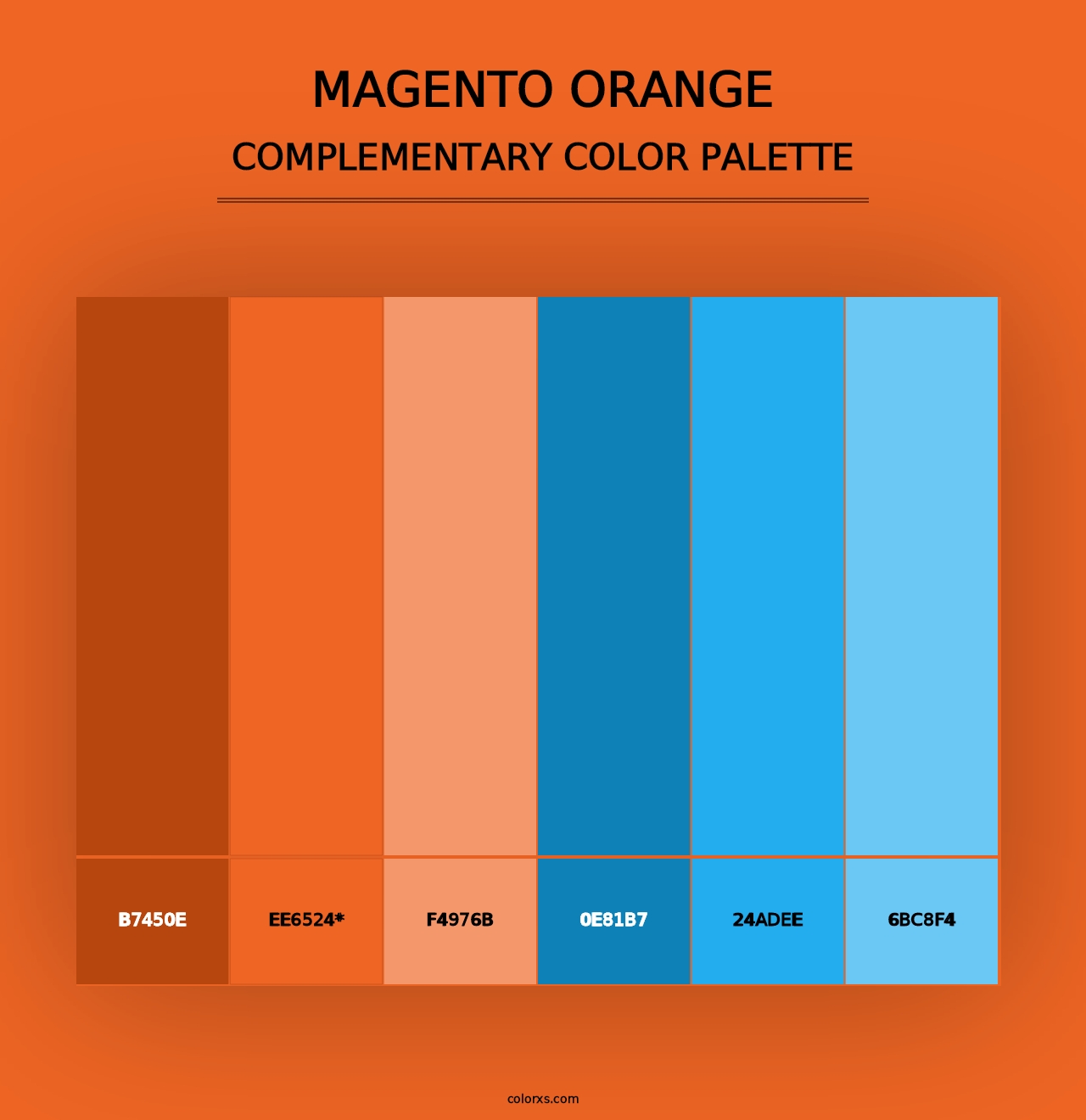 Magento Orange - Complementary Color Palette