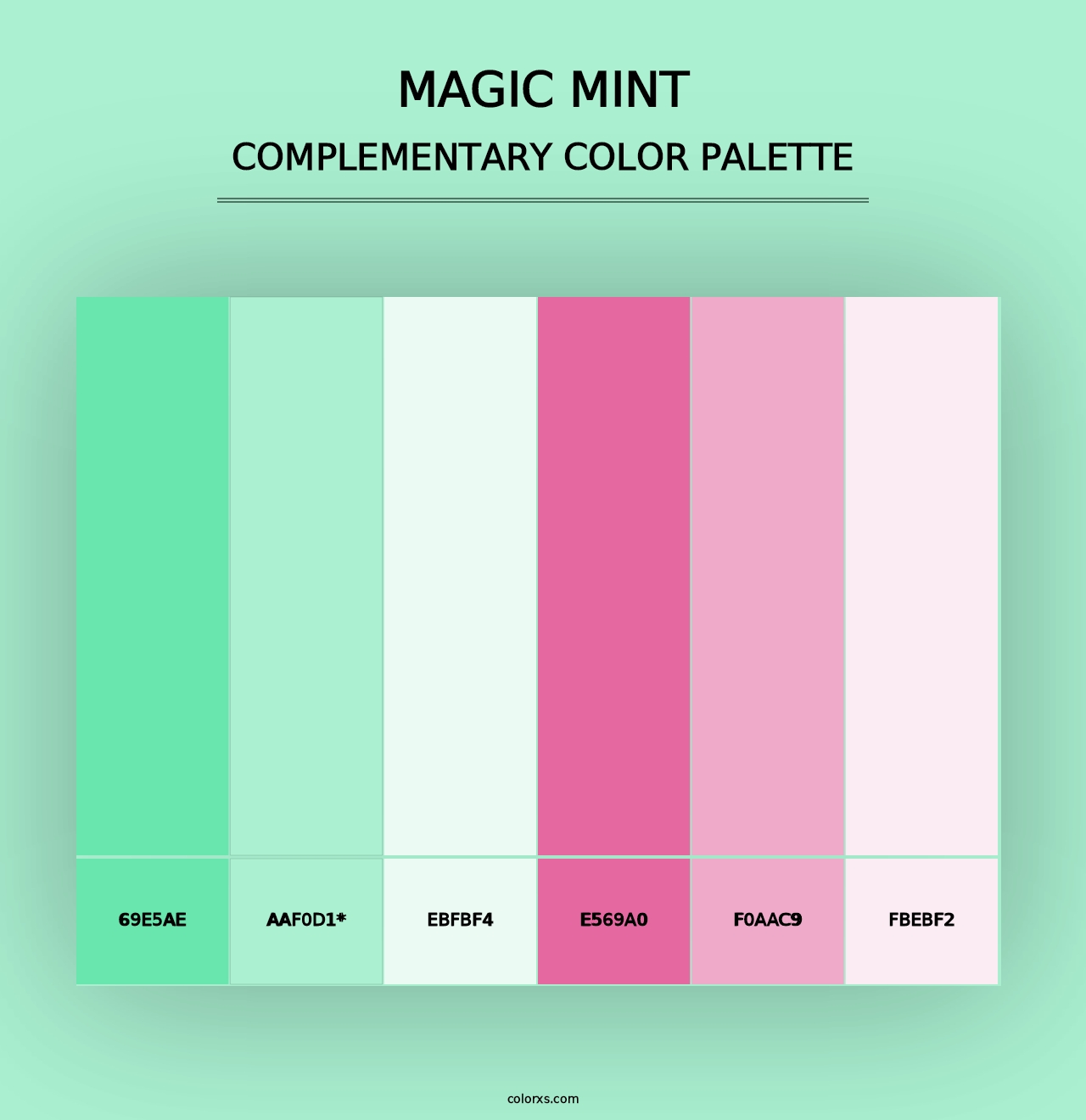 Magic Mint - Complementary Color Palette