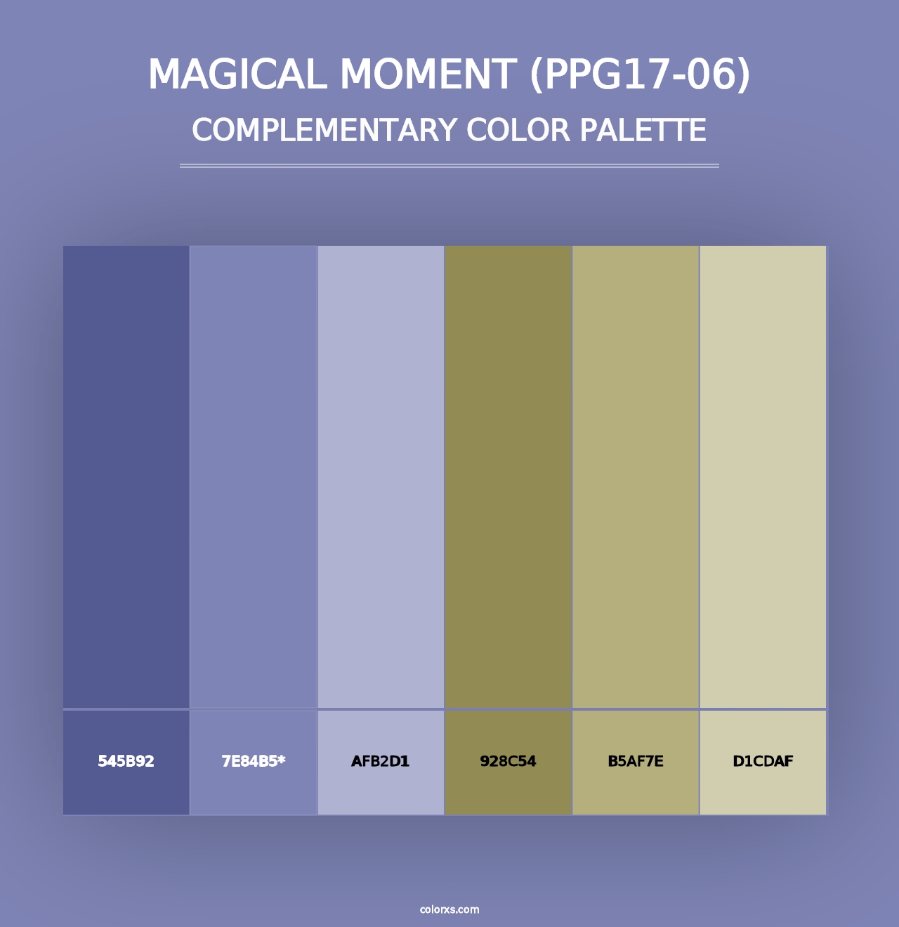 Magical Moment (PPG17-06) - Complementary Color Palette