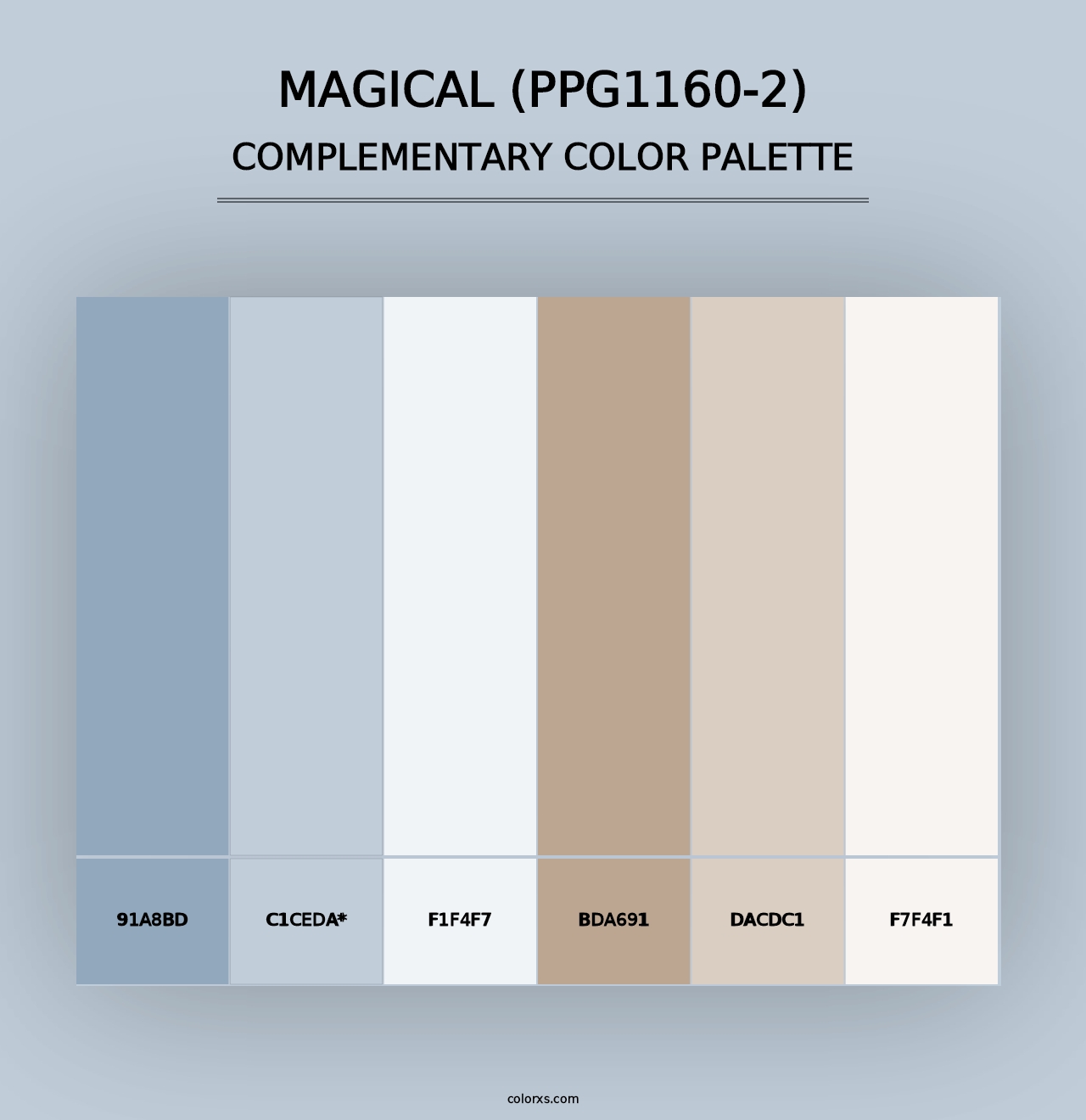 Magical (PPG1160-2) - Complementary Color Palette