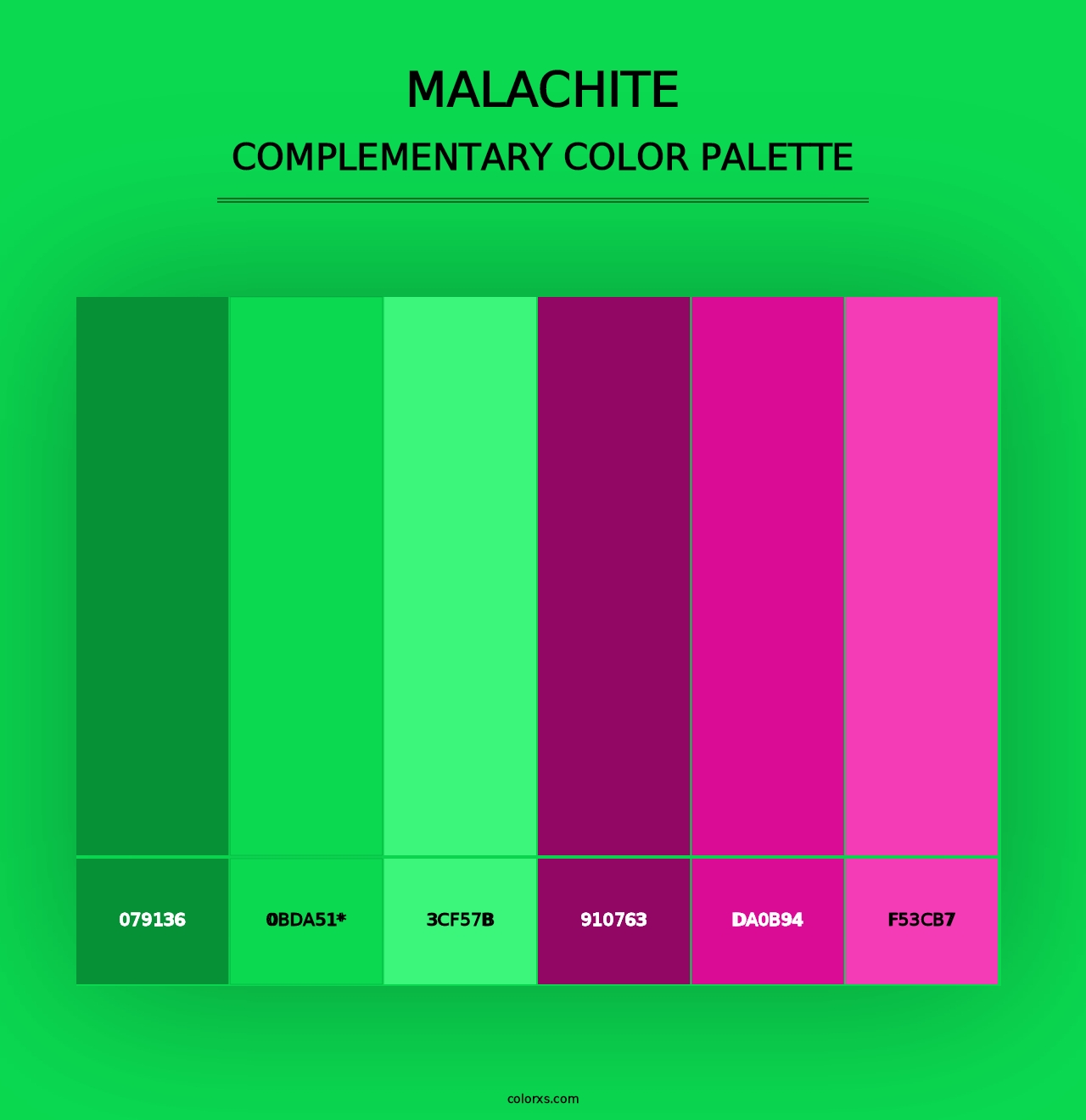 Malachite - Complementary Color Palette