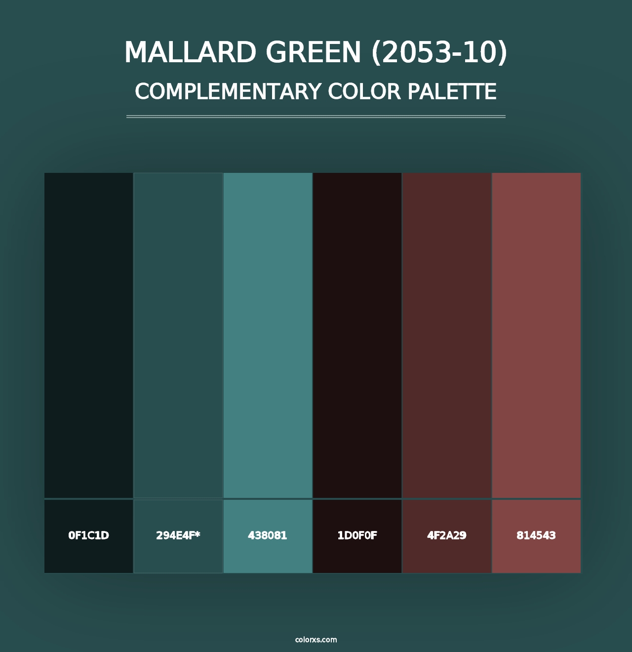 Mallard Green (2053-10) - Complementary Color Palette