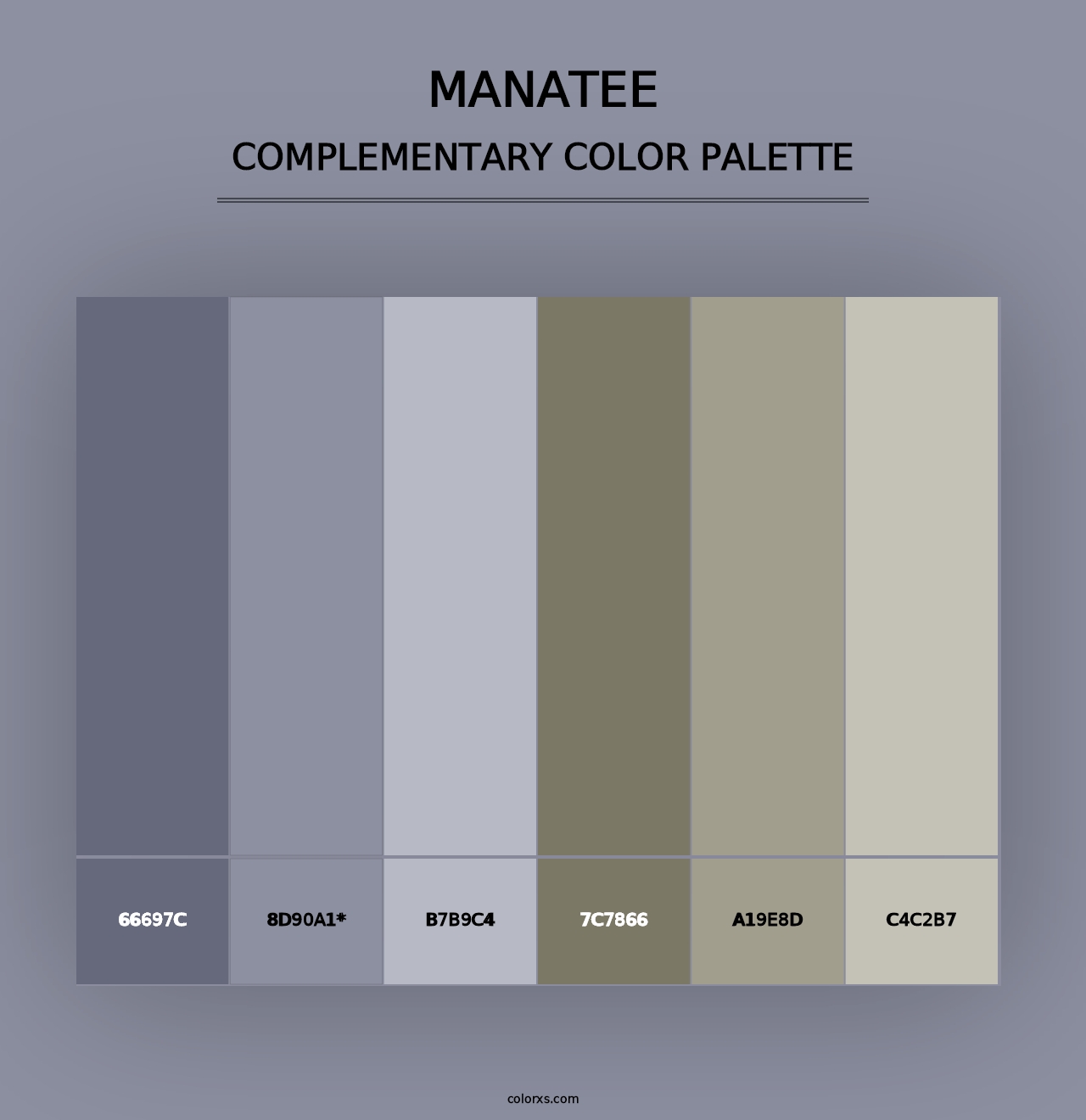 Manatee - Complementary Color Palette