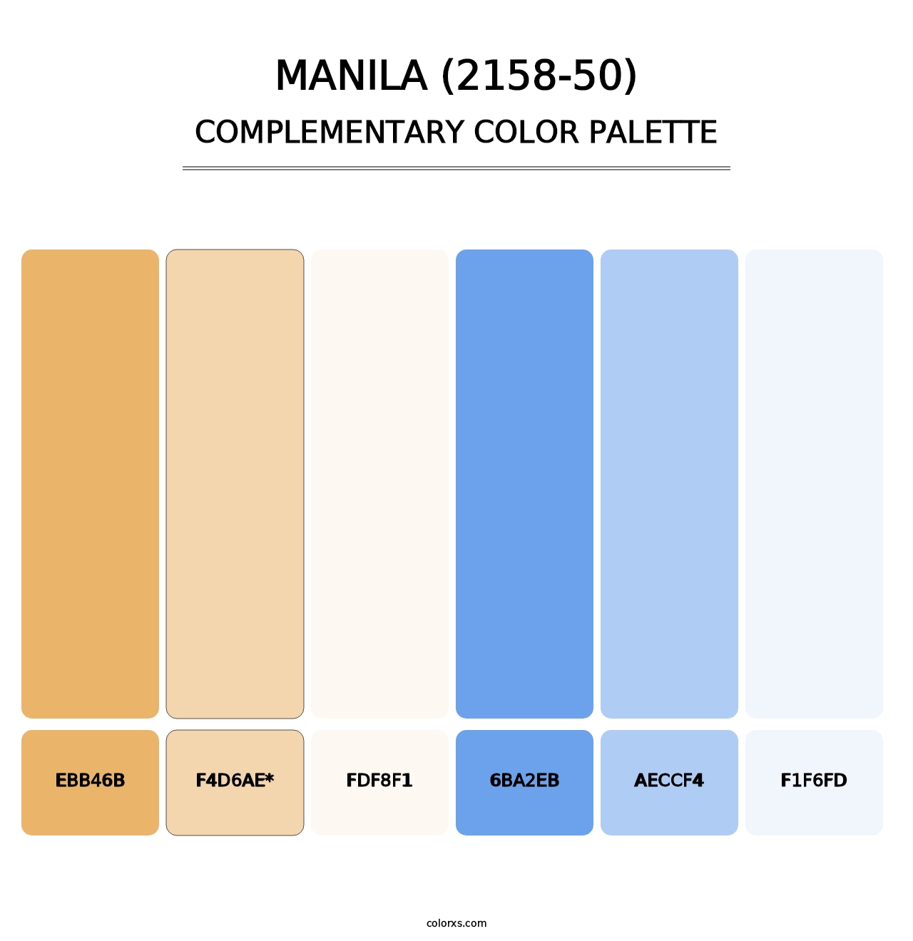 Manila (2158-50) - Complementary Color Palette