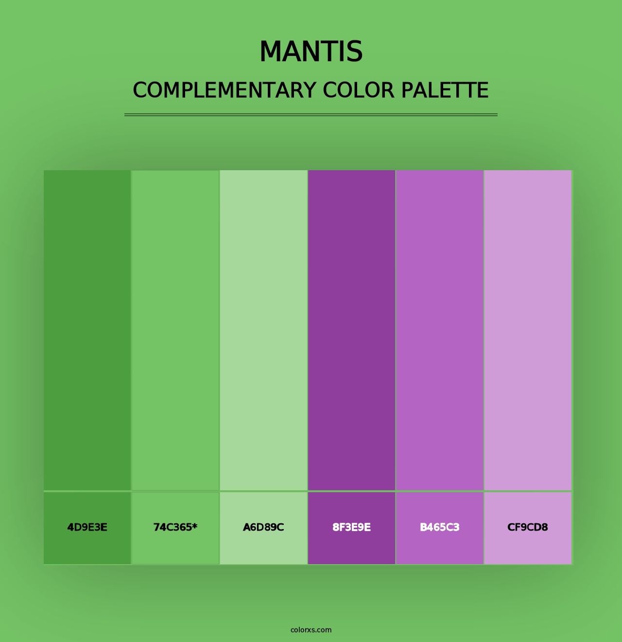 Mantis - Complementary Color Palette