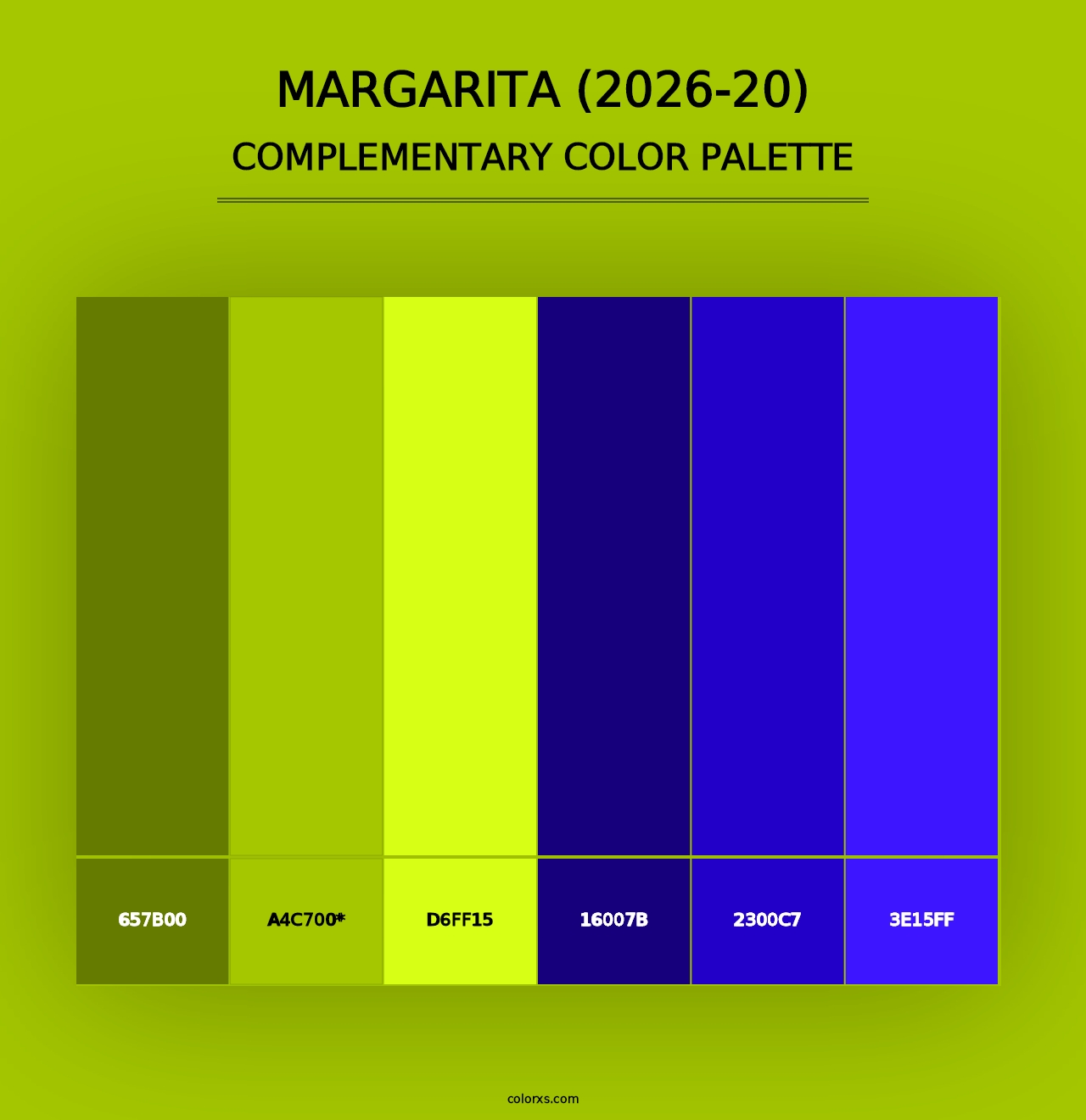 Margarita (2026-20) - Complementary Color Palette