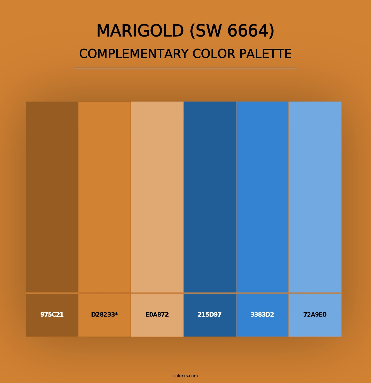 Marigold (SW 6664) - Complementary Color Palette