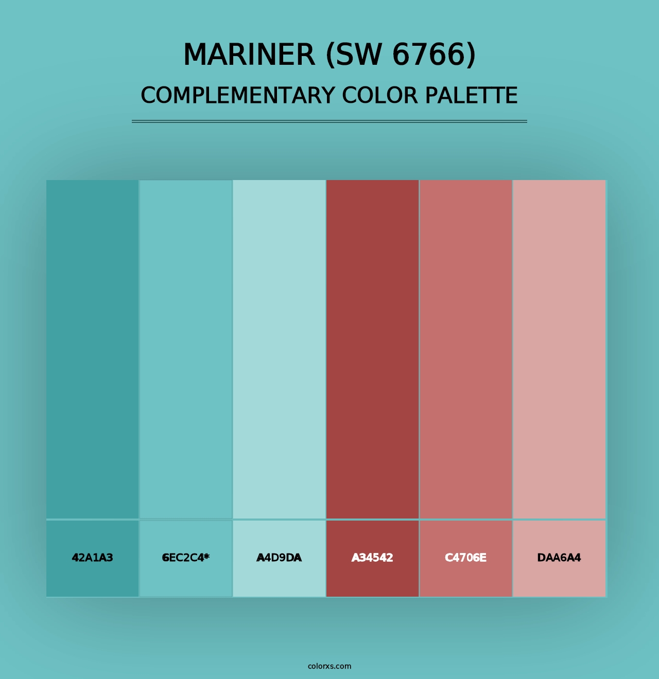 Mariner (SW 6766) - Complementary Color Palette