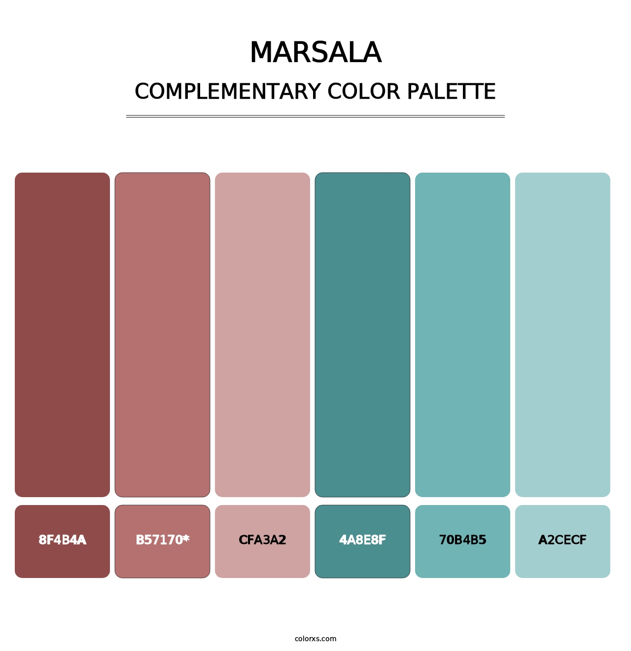 Marsala - Complementary Color Palette