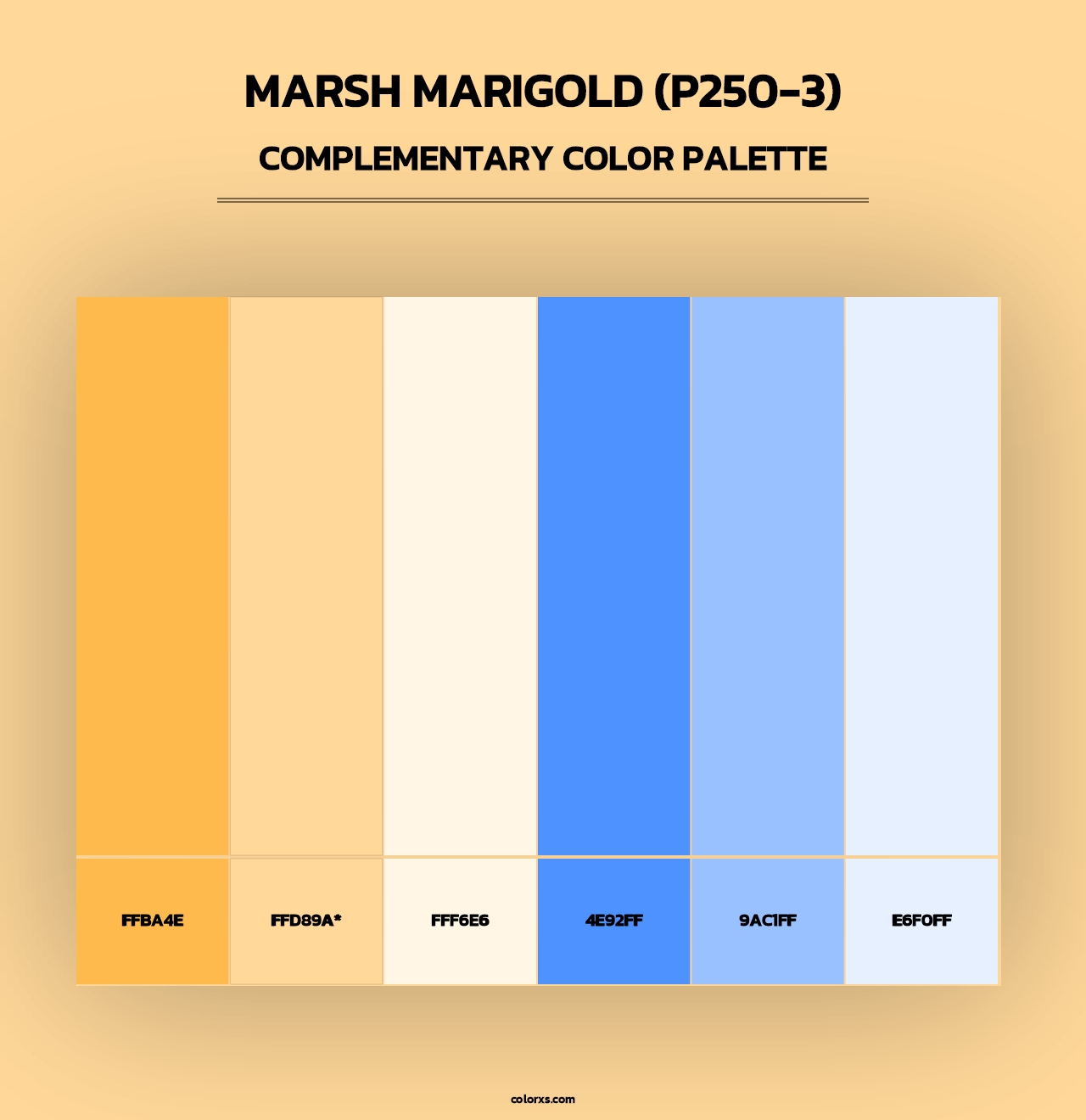 Marsh Marigold (P250-3) - Complementary Color Palette