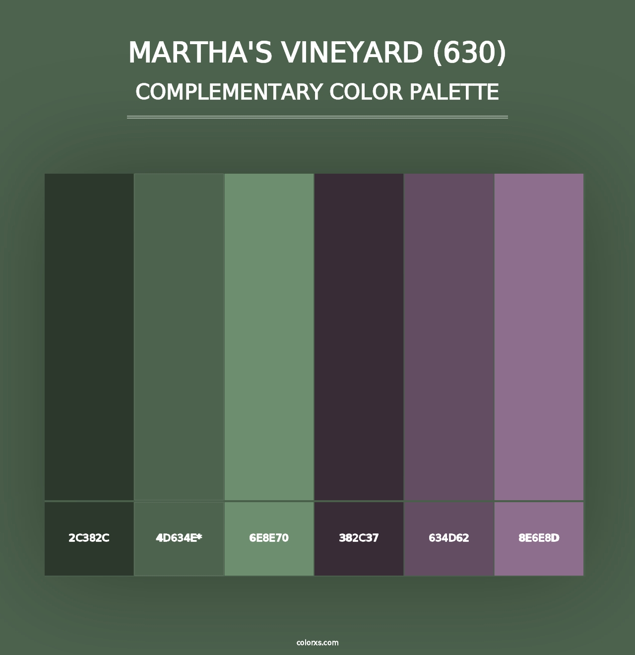 Martha's Vineyard (630) - Complementary Color Palette