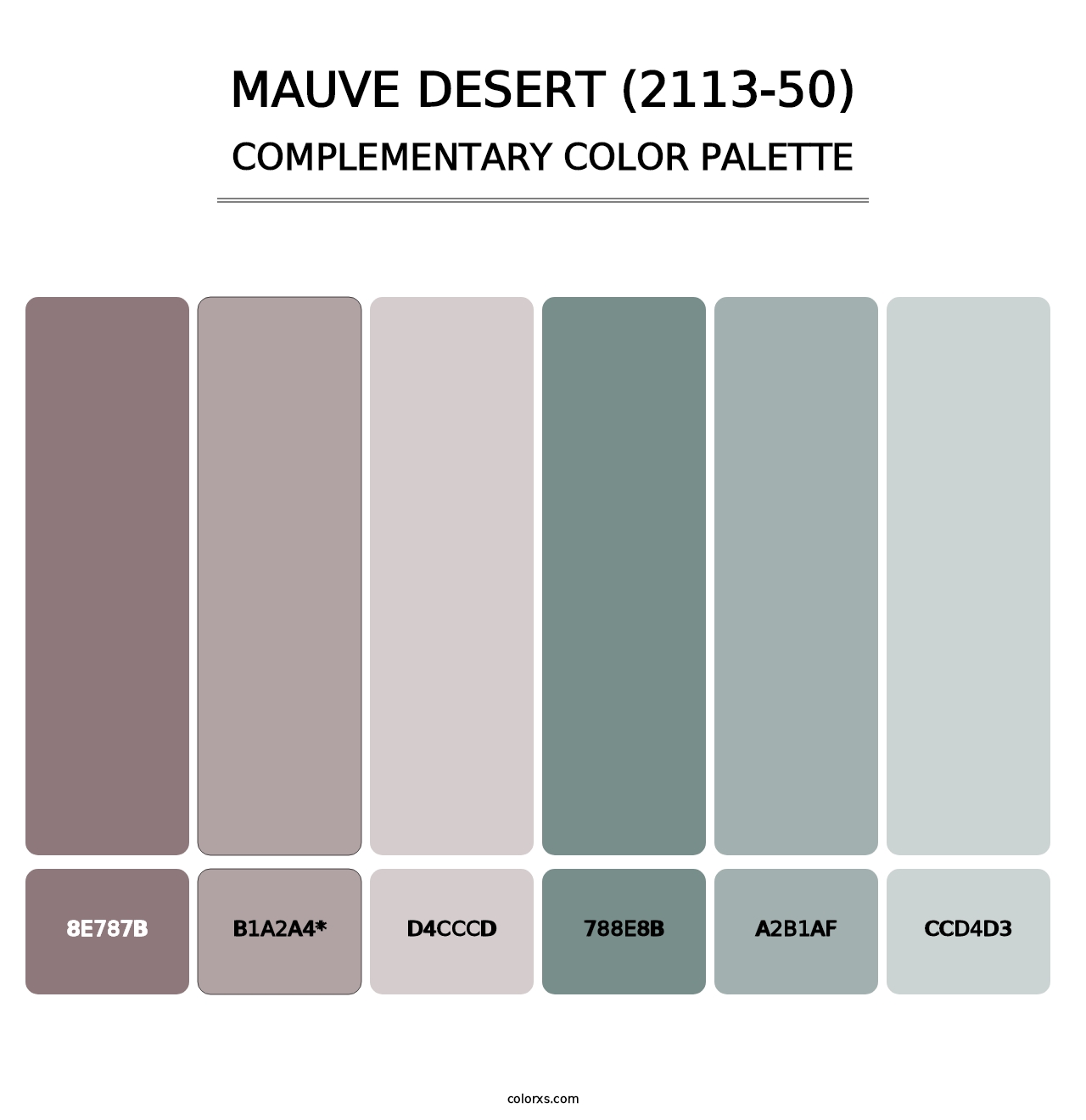 Mauve Desert (2113-50) - Complementary Color Palette