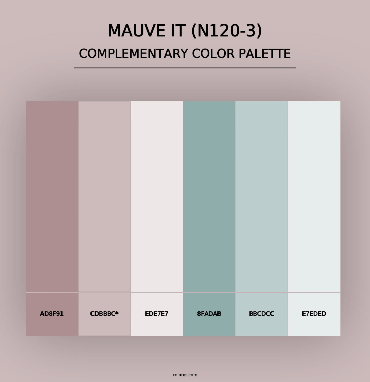 Mauve It (N120-3) - Complementary Color Palette