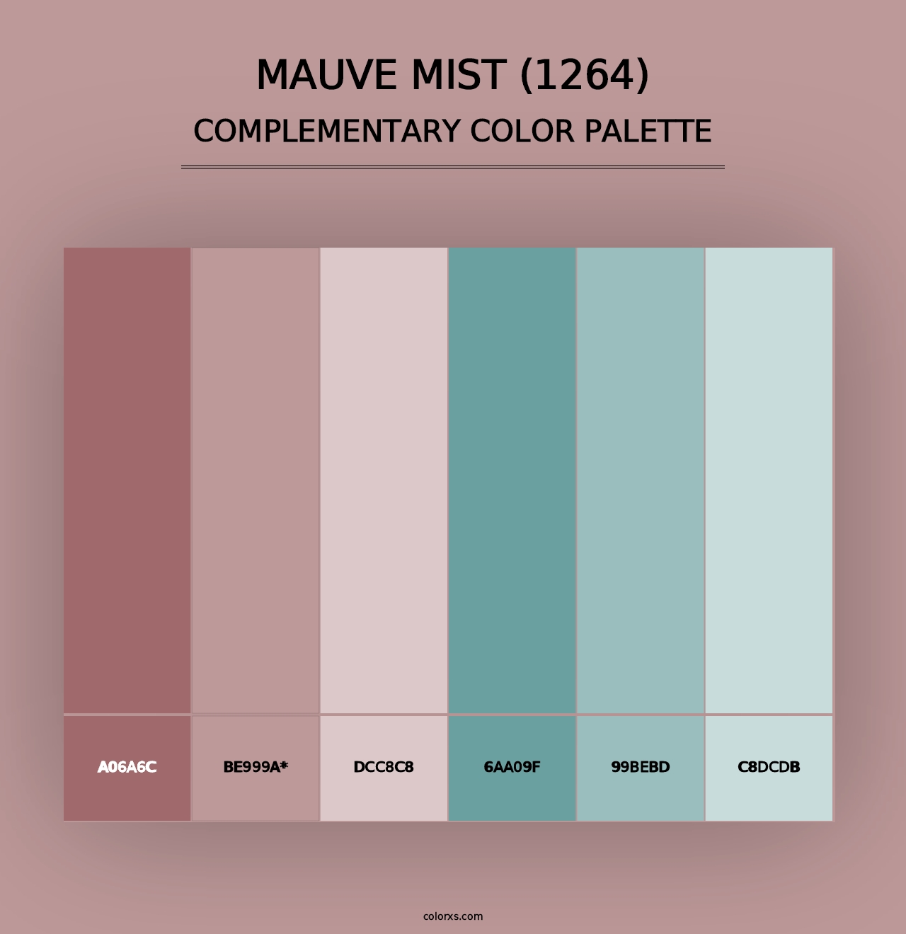 Mauve Mist (1264) - Complementary Color Palette