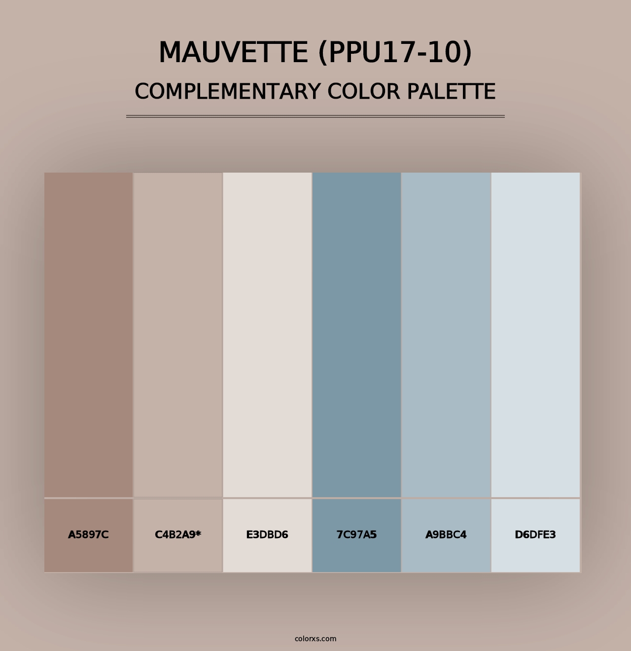 Mauvette (PPU17-10) - Complementary Color Palette