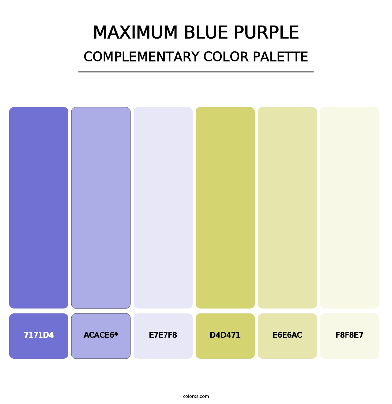 Maximum Blue Purple - Complementary Color Palette