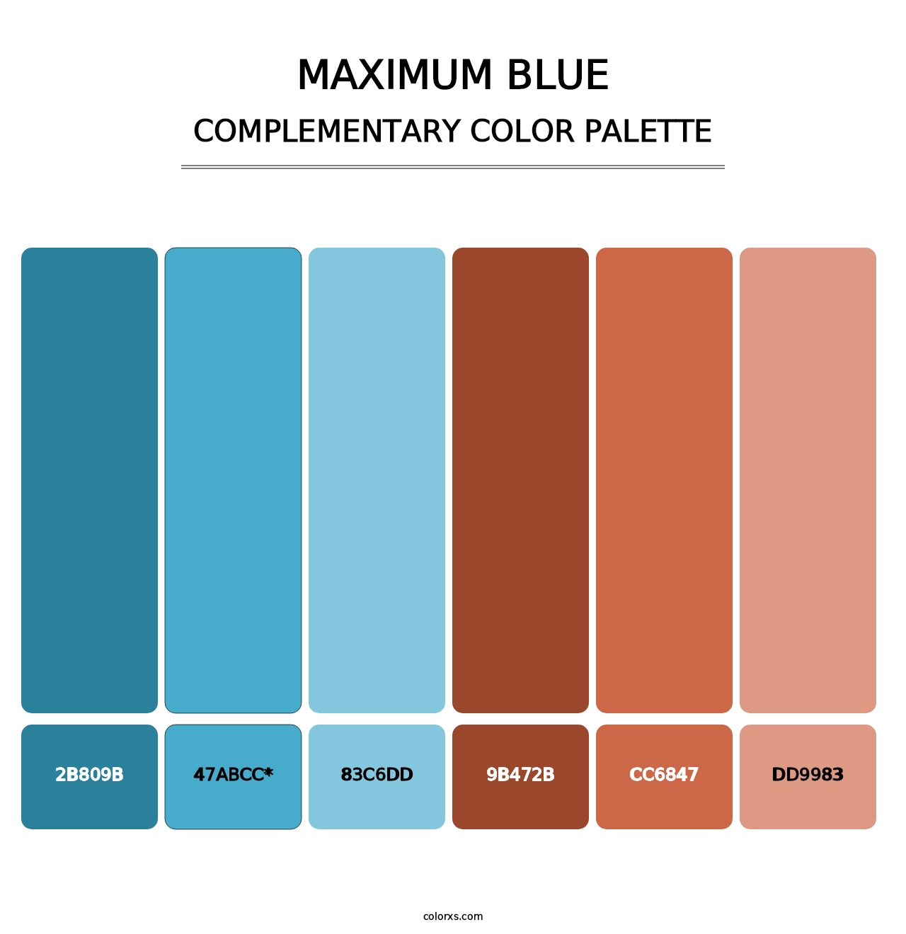 Maximum Blue - Complementary Color Palette