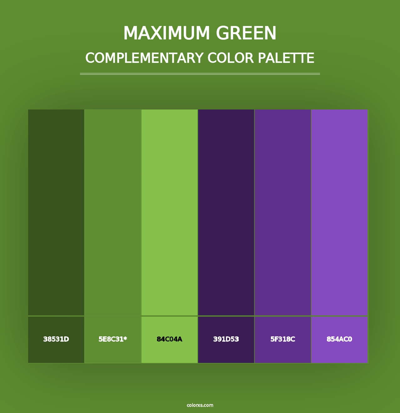 Maximum Green - Complementary Color Palette