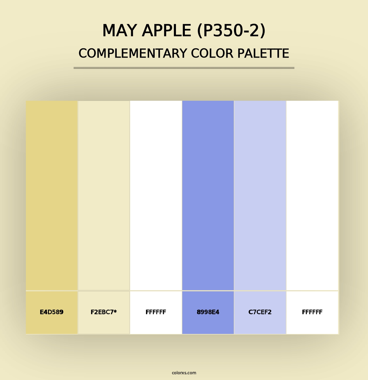 May Apple (P350-2) - Complementary Color Palette