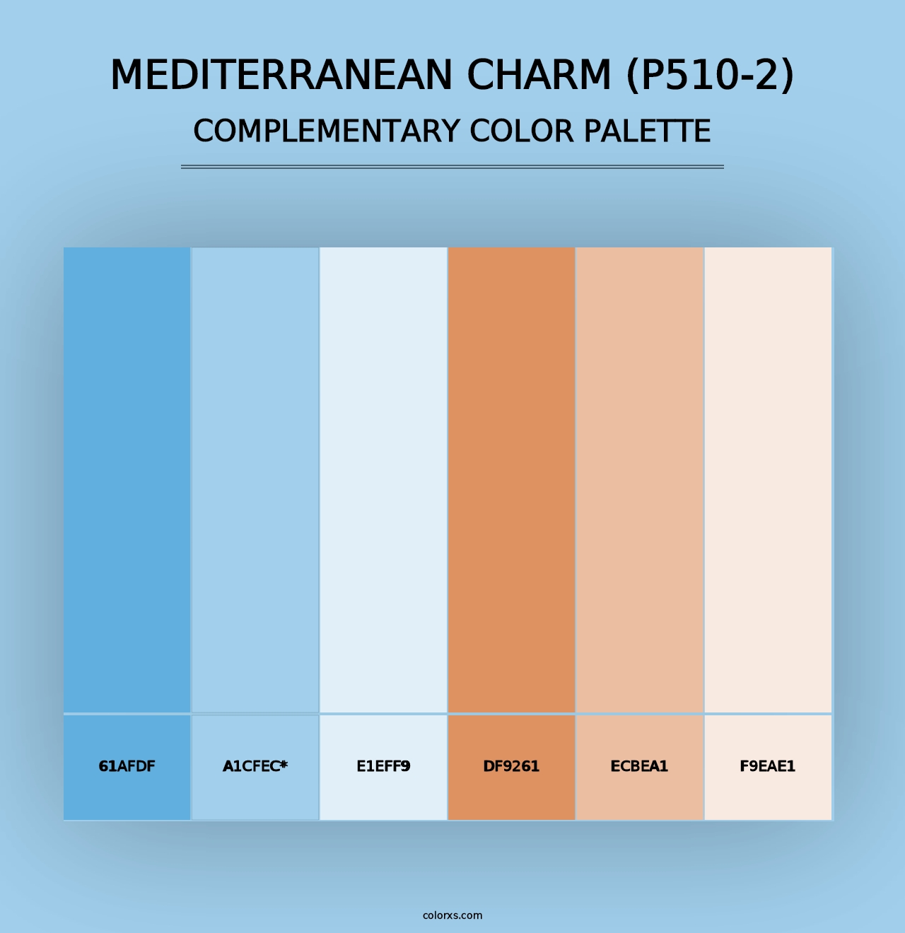 Mediterranean Charm (P510-2) - Complementary Color Palette