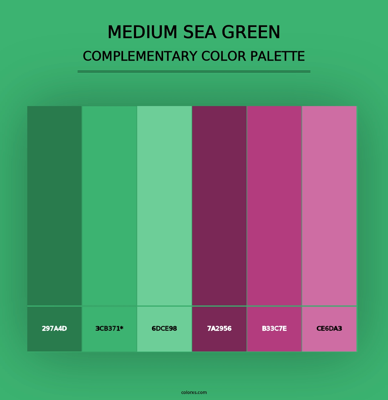 Medium Sea Green - Complementary Color Palette