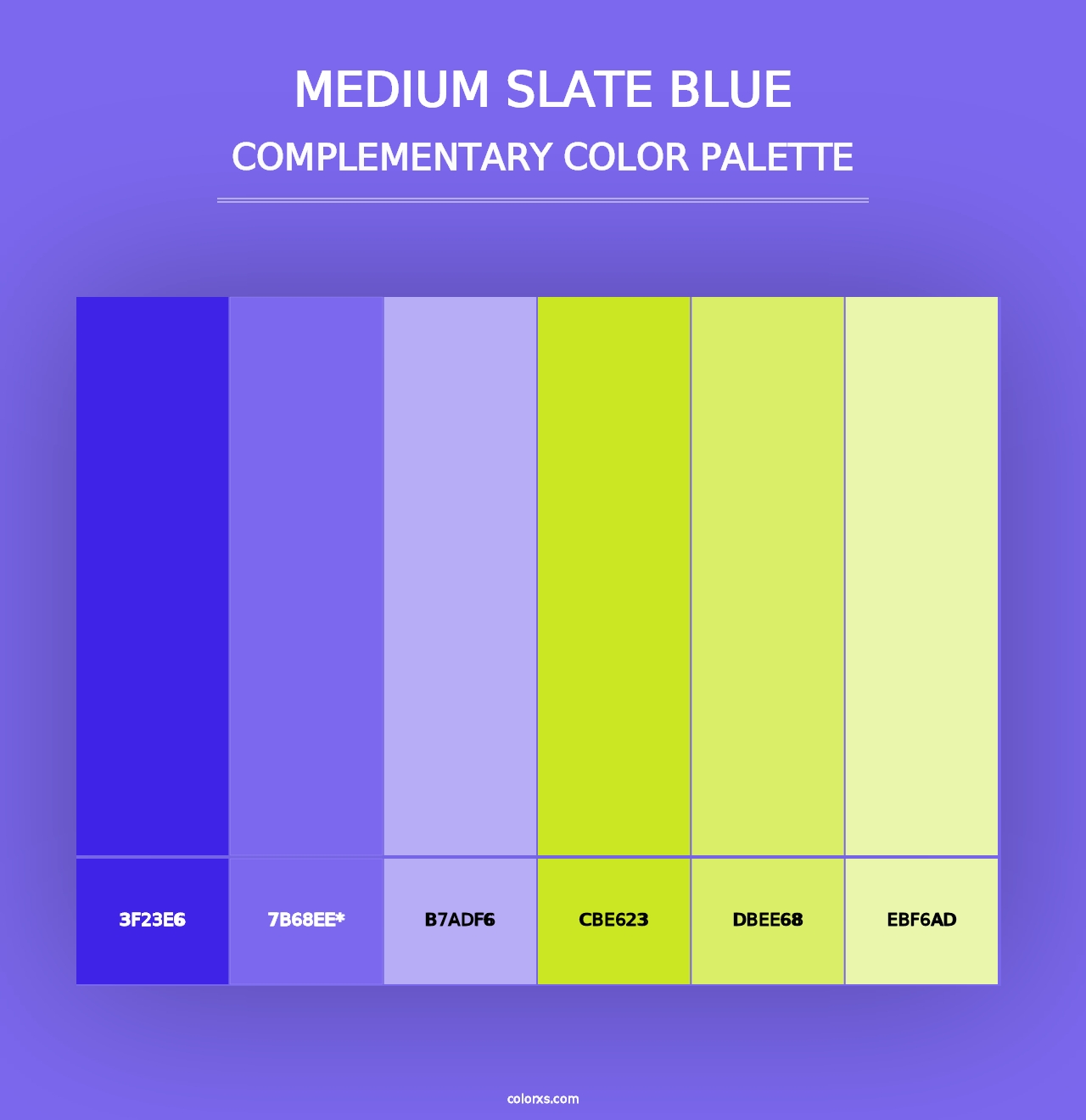 Medium Slate Blue - Complementary Color Palette