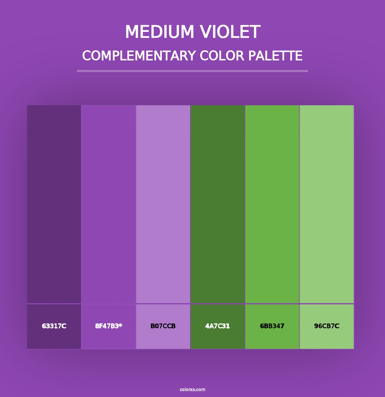 Medium Violet - Complementary Color Palette