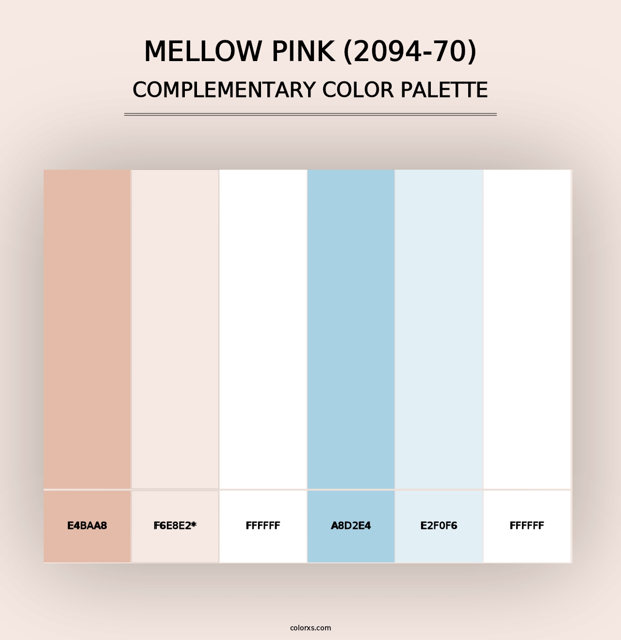 Mellow Pink (2094-70) - Complementary Color Palette