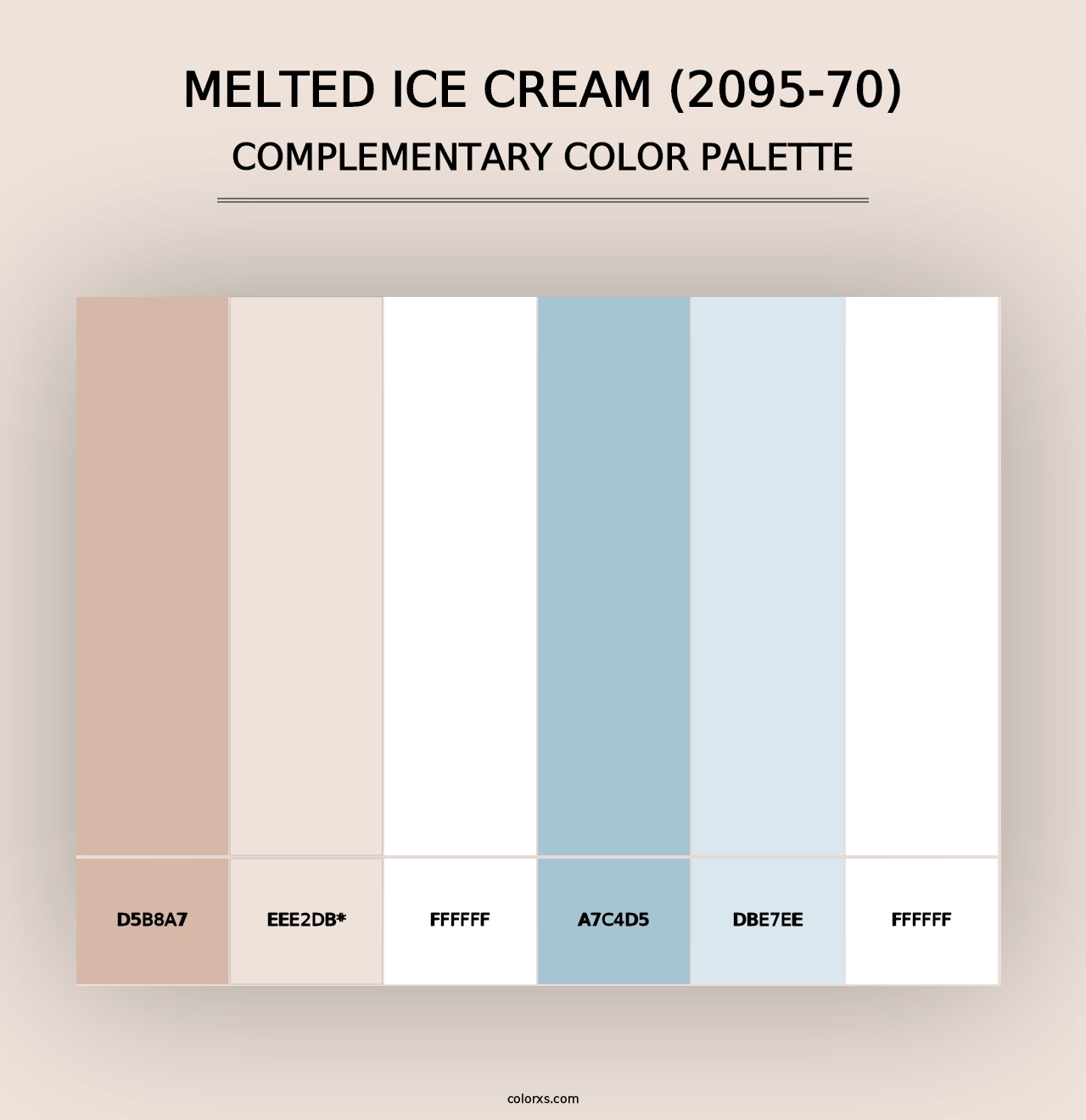 Melted Ice Cream (2095-70) - Complementary Color Palette