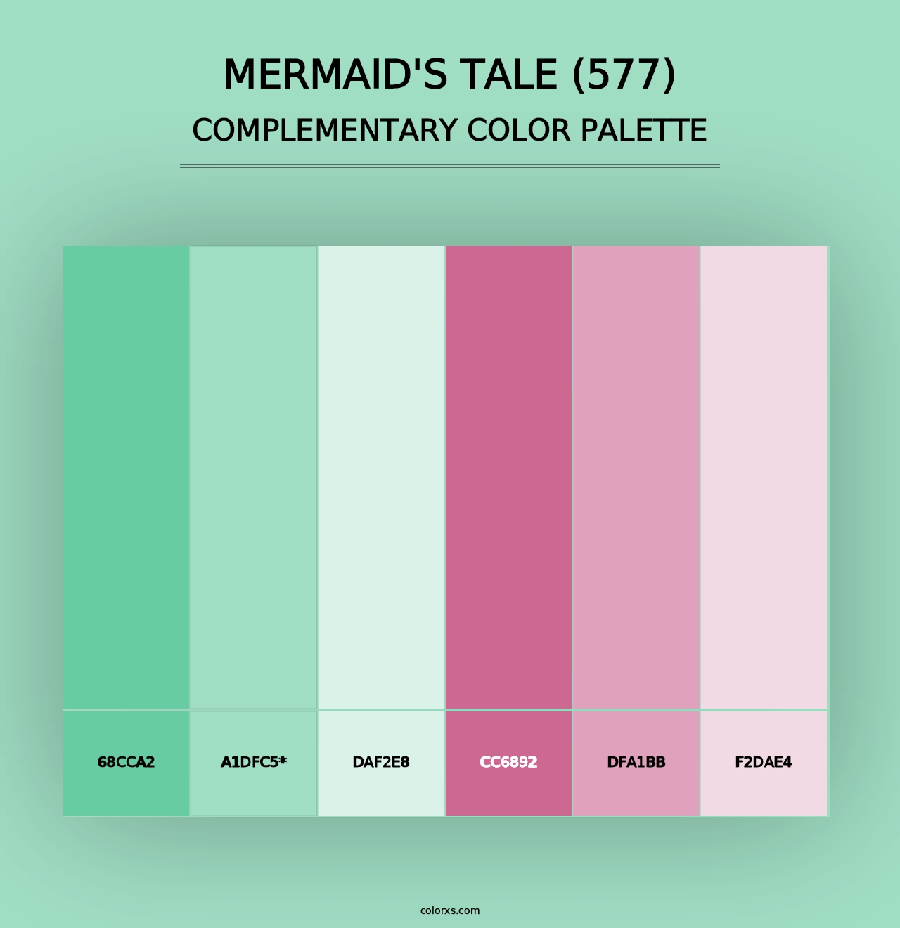 Mermaid's Tale (577) - Complementary Color Palette