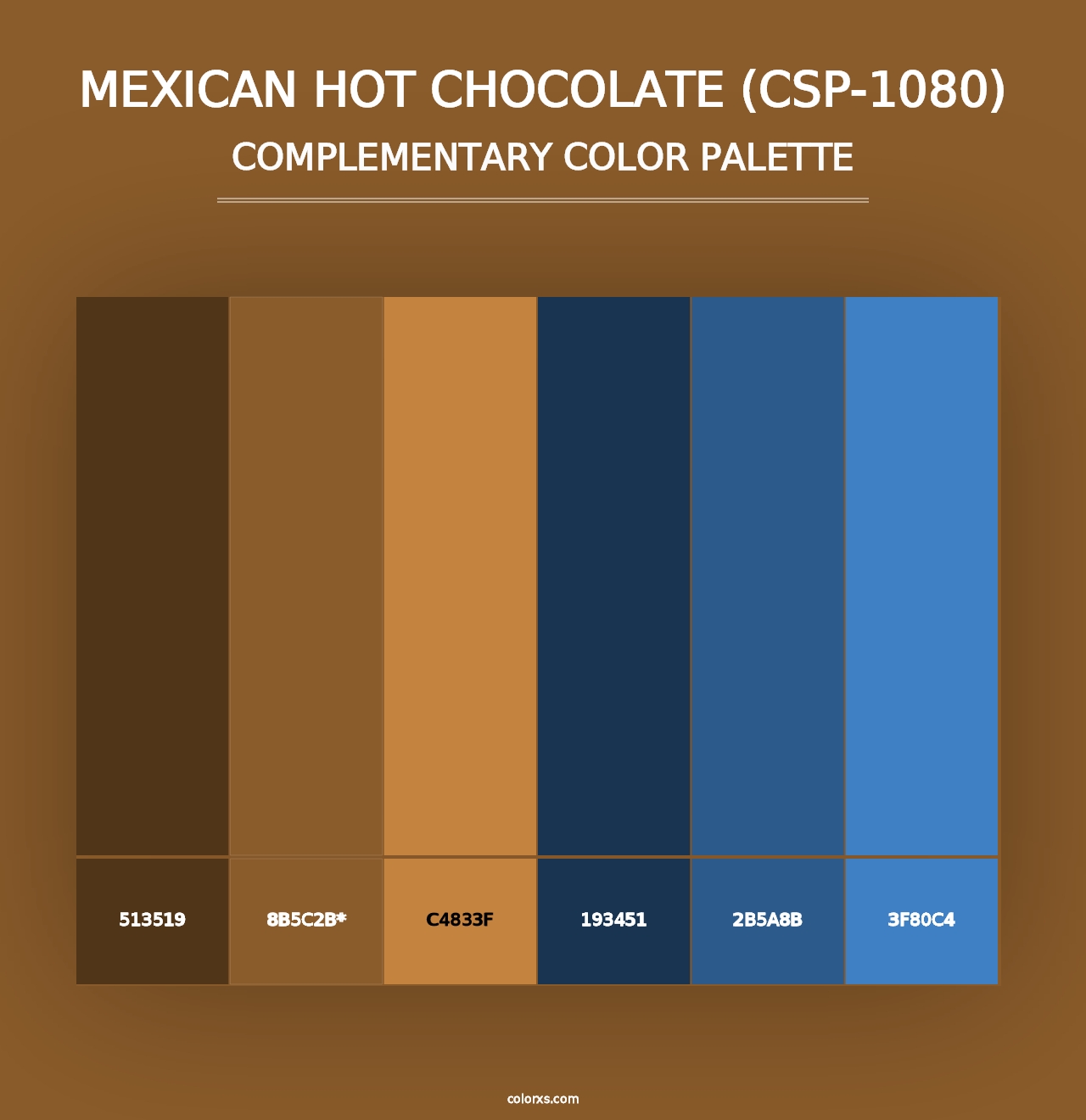 Mexican Hot Chocolate (CSP-1080) - Complementary Color Palette