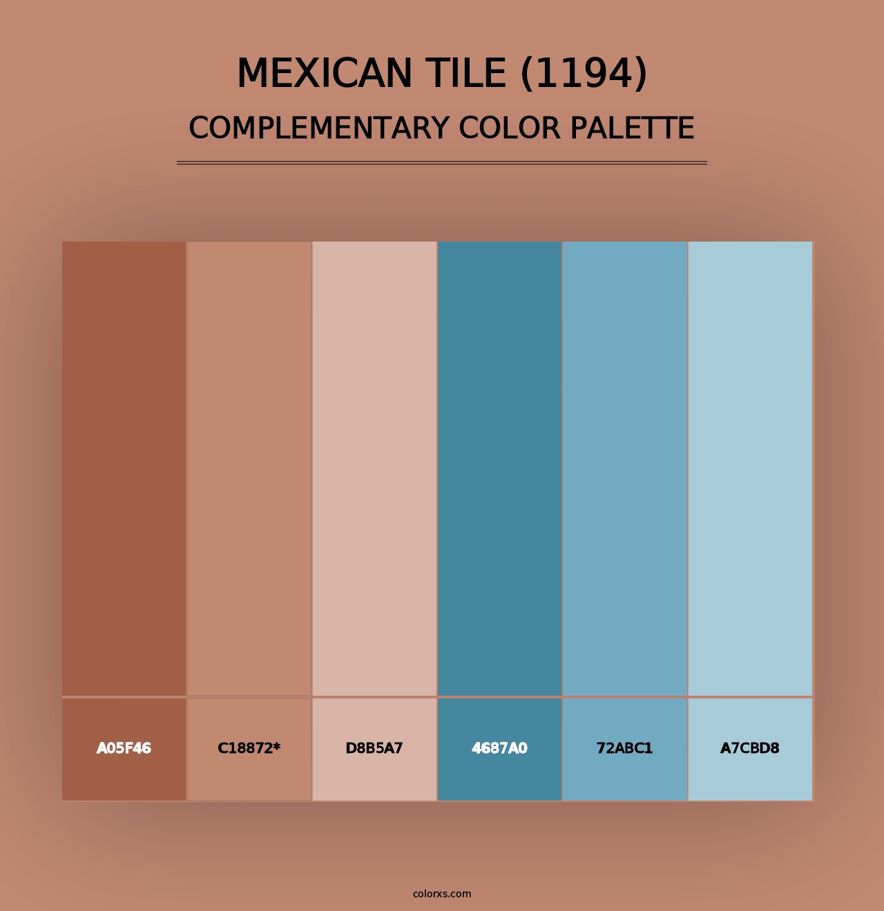 Mexican Tile (1194) - Complementary Color Palette