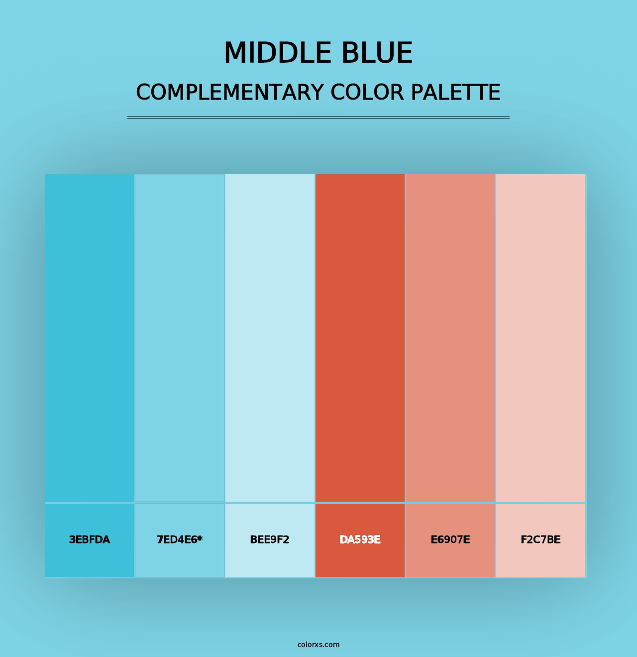 Middle Blue - Complementary Color Palette