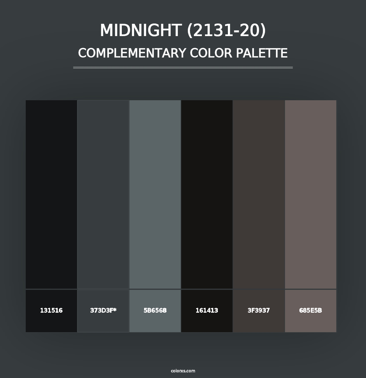 Midnight (2131-20) - Complementary Color Palette