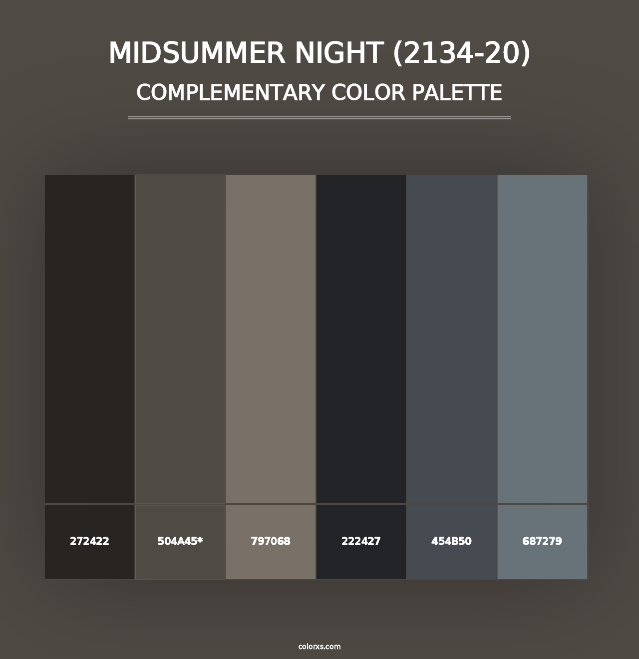 Midsummer Night (2134-20) - Complementary Color Palette