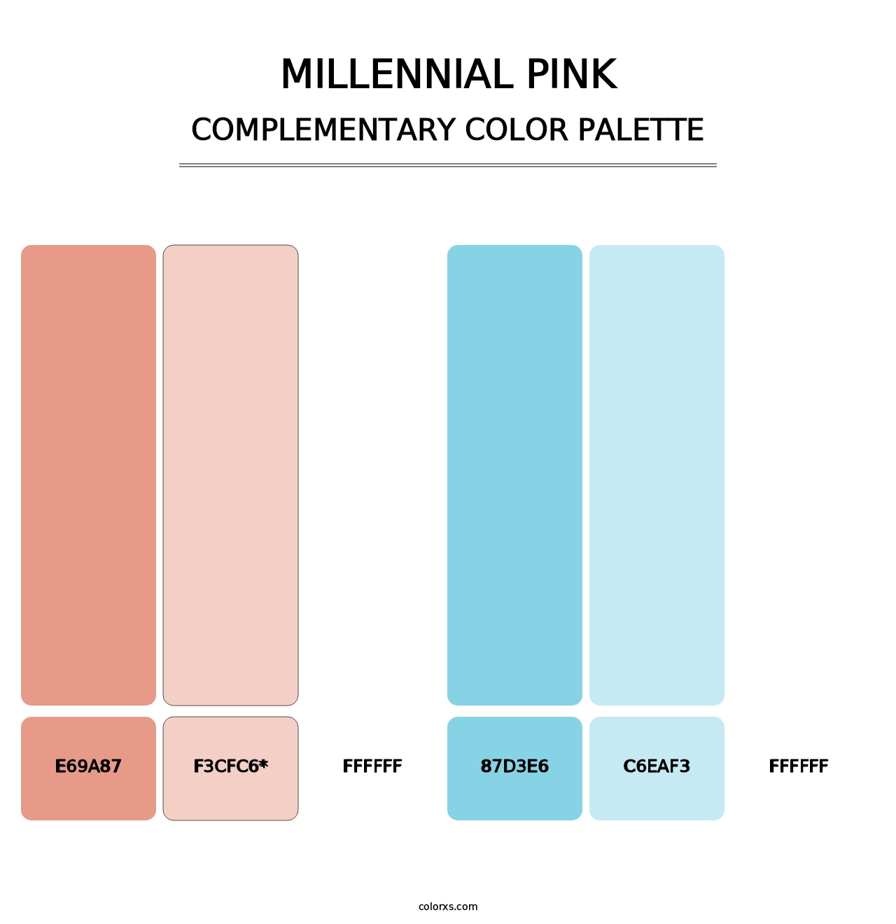 Millennial Pink - Complementary Color Palette