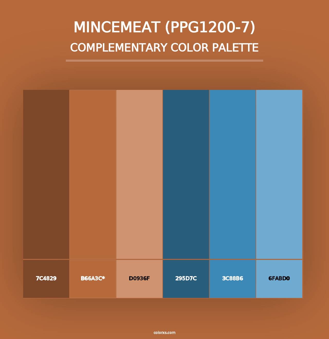 Mincemeat (PPG1200-7) - Complementary Color Palette