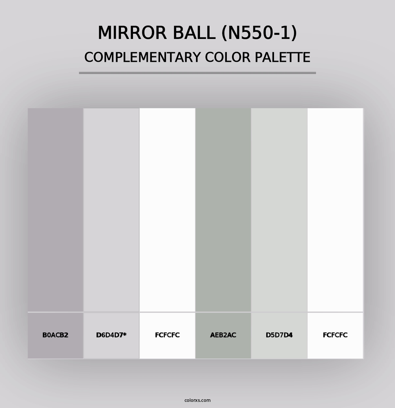 Mirror Ball (N550-1) - Complementary Color Palette